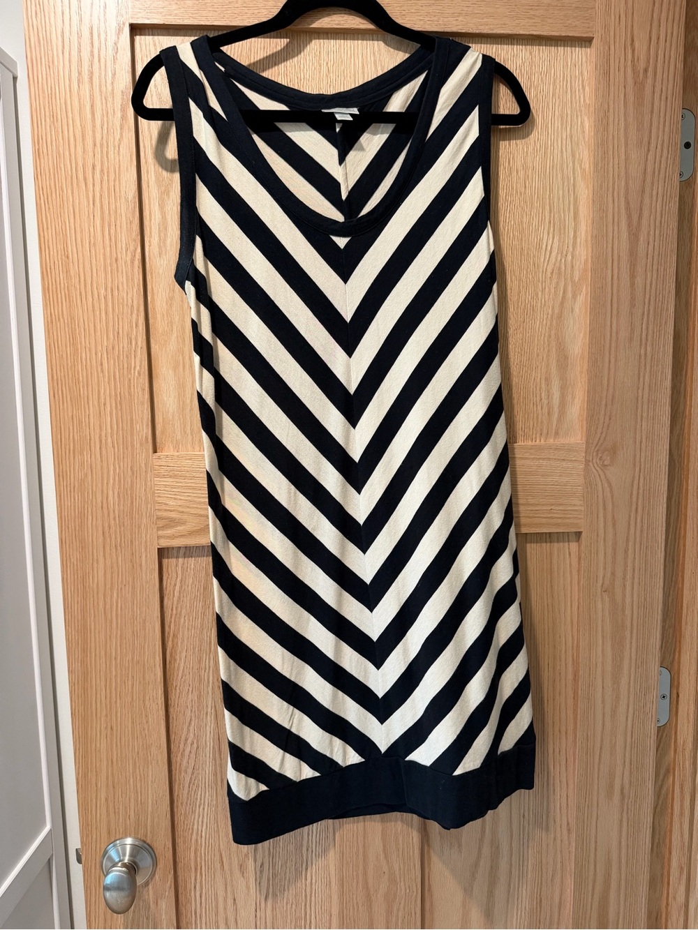 jovivich-hawk for Target Black and White Chevron Sleeveless Mini Dress